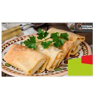 Блинчики с ветчиной и сыром, жареные, 1 кг
