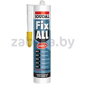 Клей-герметик Soudal Fix All Classic, белый, 290 мл