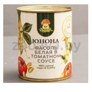 Фасоль «Юнона», консерв., белая, в т/с, 360 г