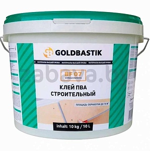 Клей ПВА строительный Goldbastik BF07, 10 л/кг