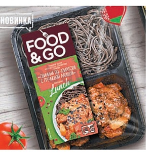 Свинина по-азиатски Food & Go, с гречневой лапшой, 250 г