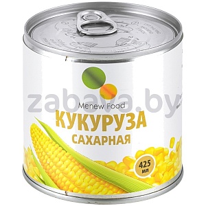 Кукуруза сахарная Menew Food, 425 мл