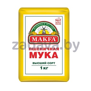 Мука пшеничная Makfa, в/с, 1 кг
