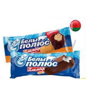Мороженое «Белы полюс», пломбир, ваниль или крем-брюле, 75/70 г