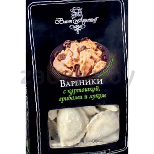 Вареники Baron Appetitoff с картошкой, грибами и луком, заморож., 500 г