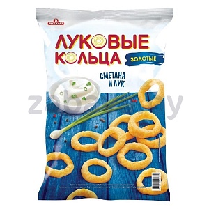 Луковые кольца «Золотые», сметана-лук, 100 г, 2 шт.