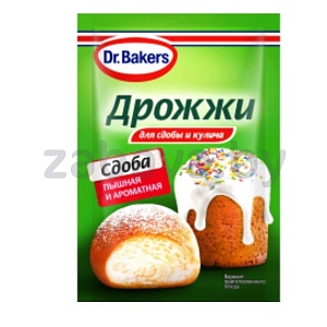 Дрожжи Dr. Bakers, для сдобы и кулича, 8 г