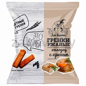 Гренки ржано-пшеничные Дон Крутон, слайсы, в ассортименте, 60г