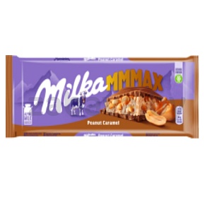 Шоколад молочный Milka с карамелью и арахисом, 276 г