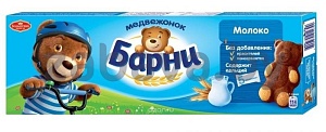 Пирожное бисквитное «Медвежонок Барни», с мол. начинкой, 150 г
