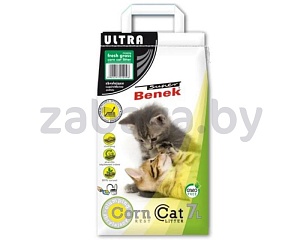 Наполнитель кукурузный комкующийся Super Benek Corn Cat Ultra, 4,4 кг, 7 л, в ассортименте