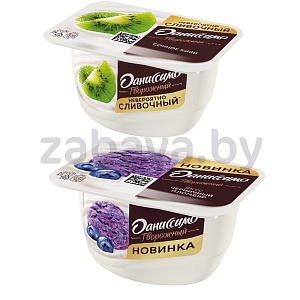 Продукт творожный «Даниссимо», киви или черничн. пломбир, 130 г