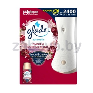 Автомат. освежит. воздуха Glade, пион и сочные ягоды, 269 мл