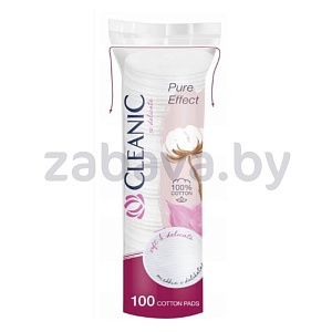 Ватные диски Cleanic Pure Effect, 100 шт.
