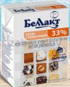 Крем сливочный «Беллакт», для взбивания, 33%, 200 г
