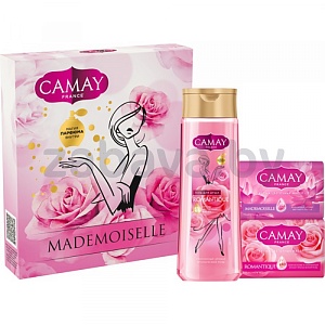 Гель для душа, 250 мл + мыло, 2×85 г Camay Mademoiselle
