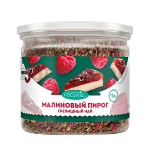 Чайный напиток гречишный Foodvill, малиновый пирог, 100 г