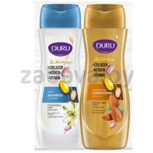 Шампунь/кондиционер д/волос Duru, 600 мл, белая лилия или масло миндаля