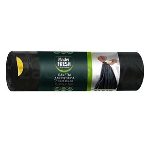 Пакеты для мусора Master Fresh, с завязками, 35 л, 15 шт.