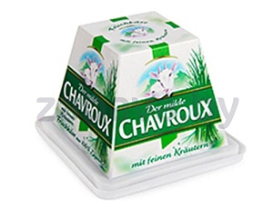 Сыр из козьего молока Chavroux с зеленым луком, 45%, 150 г