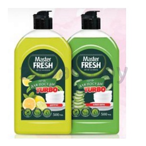 Гель для мытья посуды Master Fresh Turbo, 500 мл