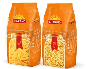 Макаронные изделия Ligrano, перья или пружинки, 900 г