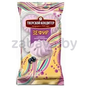 Зефир «Тверской кондитер», 250 г, черная смородина