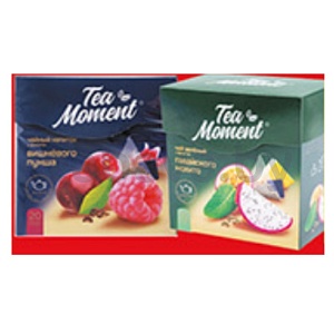 Чайный напиток Tea Moment, вишневый пунш или гавайский мохито, 20 пир.