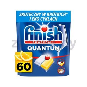 Капсулы для посудомоечной машины Finish Quantum, лимон, 60 шт.