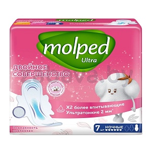 Прокладки Molped, Ultra, ночные, 7 шт.