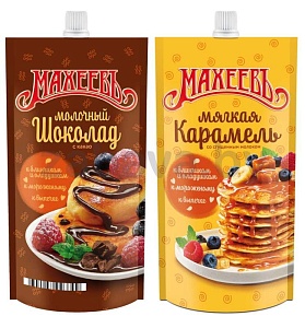 Топпинг «Махеевъ», «Молочный шоколад» или «Мягкая карамель», 300 г