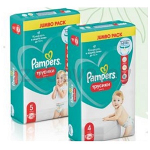 Подгузники-трусики Pampers Pants, в ассорт.