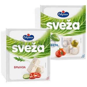 Сыр рассольный Sveza, брынза или фета, 45%, 200 г