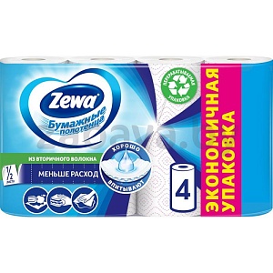 Бумажные полотенца Zewa, 4 рулона