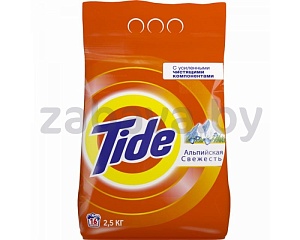 Стиральный порошок Tide «Альпийская свежесть» или Color, 2,5 кг
