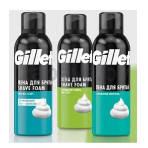 Пена для бритья Gillette, 200 мл, в ассорт.