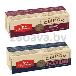Сырок творожный «Свитлогорье», ваниль/палермо, РФ, 55/50 г