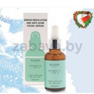 Сыворотка для лица Bloom Cosmetics, 30 мл, с цинком и ниацинамидом