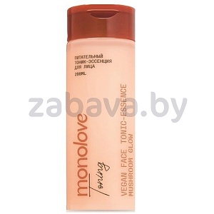 Тоник-эссенция для лица Monolove, Vegan Mushroom Glow, 200 мл