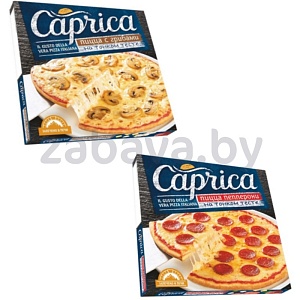 Пицца Caprica, замор., 320 г, пепперони или ветчина-грибы