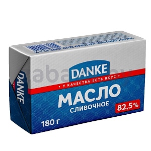 Масло сладкослив. Danke, 82,5%, 180 г