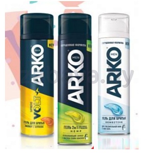 Гель для бритья Arko, 200 мл, в ассорт.