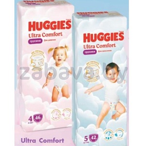 Подгузники-трусики Huggies Ultra Comfort, в ассорт.