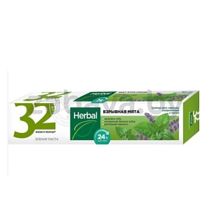 Зубная паста «32 Жемчужины» «Взрывная мята», 100 г