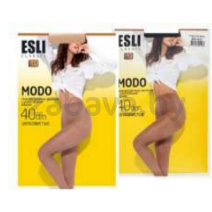 Колготки женские Esli Modo, 40 den, р. 2, 3, 4, nero/visone