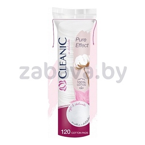 Ватные диски Cleanic Pure Effect, 120 шт.