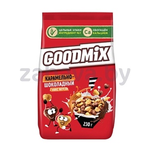 Готовый завтрак Goodmix, карамельно-шоколадн. микс, обогащ. кальц., 230 г