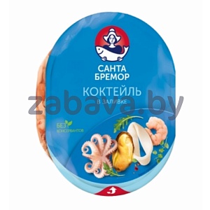 Коктейль из морепродуктов «Санта Бремор», classic, в заливке, 180 г