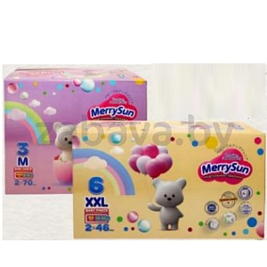 Подгузники-трусики MerrySun premium M/XXL, 140/92 шт.