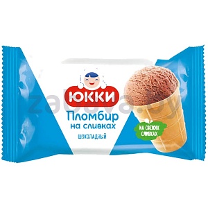 Мороженое «Юкки», пломбир, шоколад, РБ, 75 г